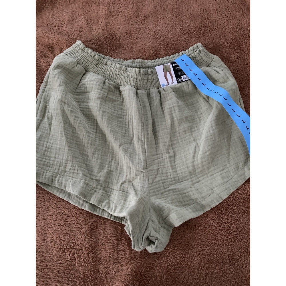 Billabong Women's In the Waves Shorts Lt Olive Green Size L large NEW NWT
